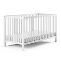 BABYBETT mit Matratze 60x120 cm in Weiß - Weiß, Holz (60/120cm) - Kids Collective