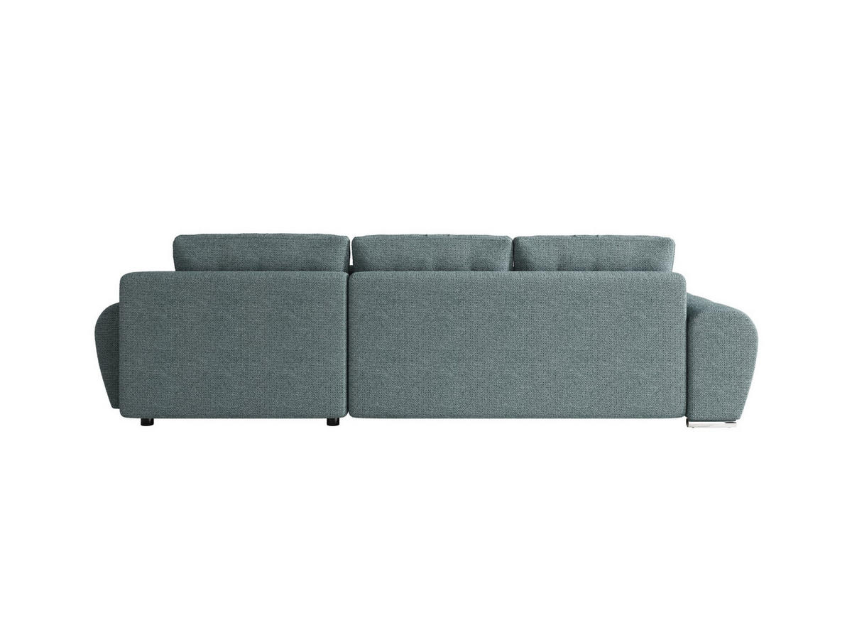 ECKSOFA BEGA L Rechts ARAGON 75 mit Schlaffunktion - Blau, Textil (289/185cm) - Bedante