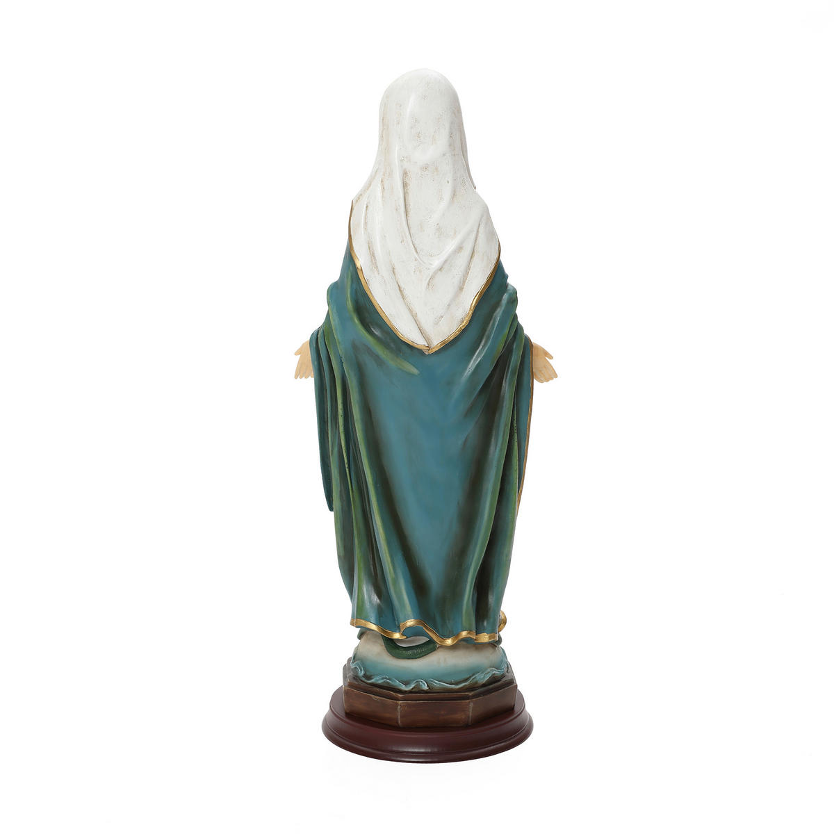 STANDSKULPTUR Heilige Maria, große Gebetsstatue | B24.5 x T20.5 x H63.5 cm - Multicolor, Kunststoff (24.5/63.5/20cm) - Hometopia