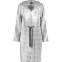 BADEMANTEL DAMEN KURZMANTEL MIT KAPUZE CAMPUS 834 PLATIN - 76 - Grau, Textil (Snull) - Cawoe