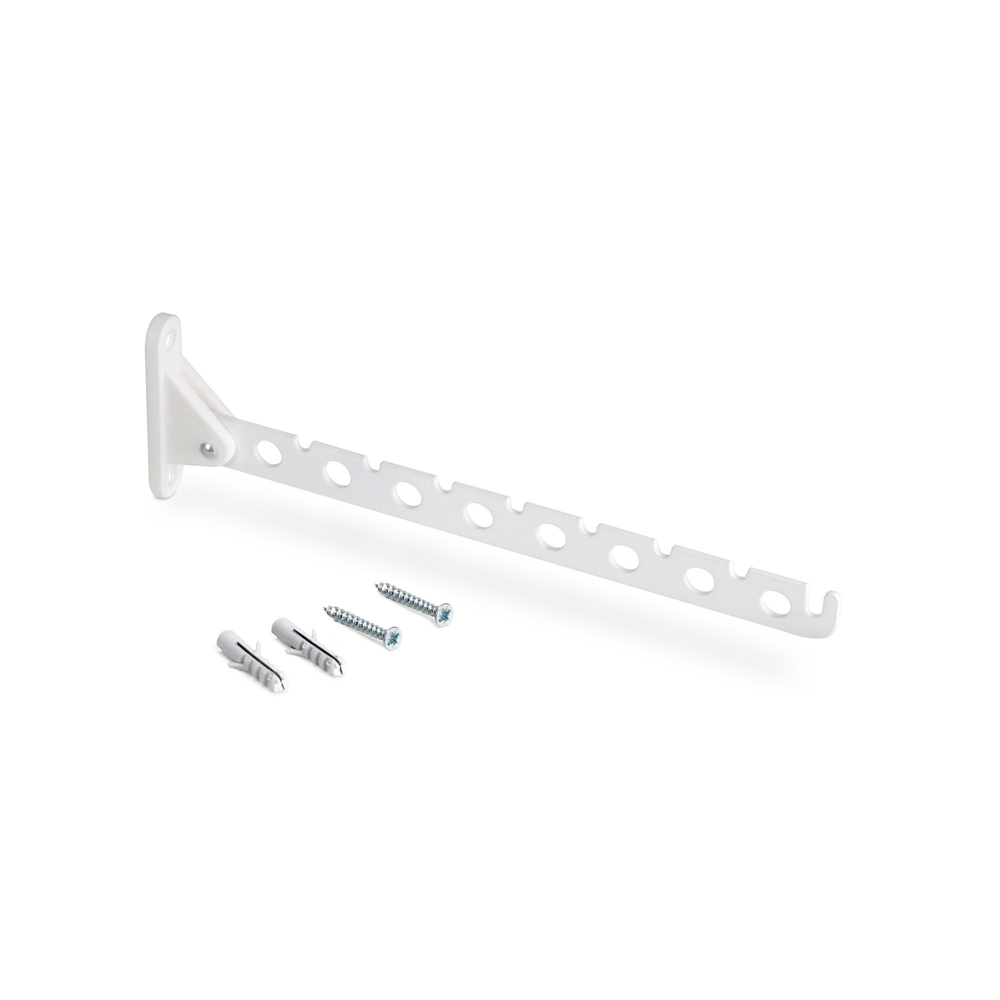 KLEIDERBÜGEL Jagmet für Kleiderschrank Jagmet, Stahl, Weiß lackiert 2er-set - Weiß, Metall (38cm) - EMUCA