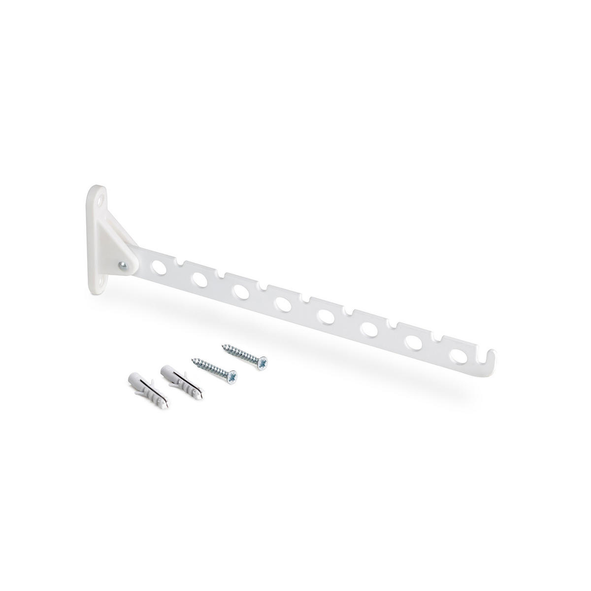 KLEIDERBÜGEL Jagmet für Kleiderschrank Jagmet, Stahl, Weiß lackiert 2er-set - Weiß, Metall (38cm) - EMUCA