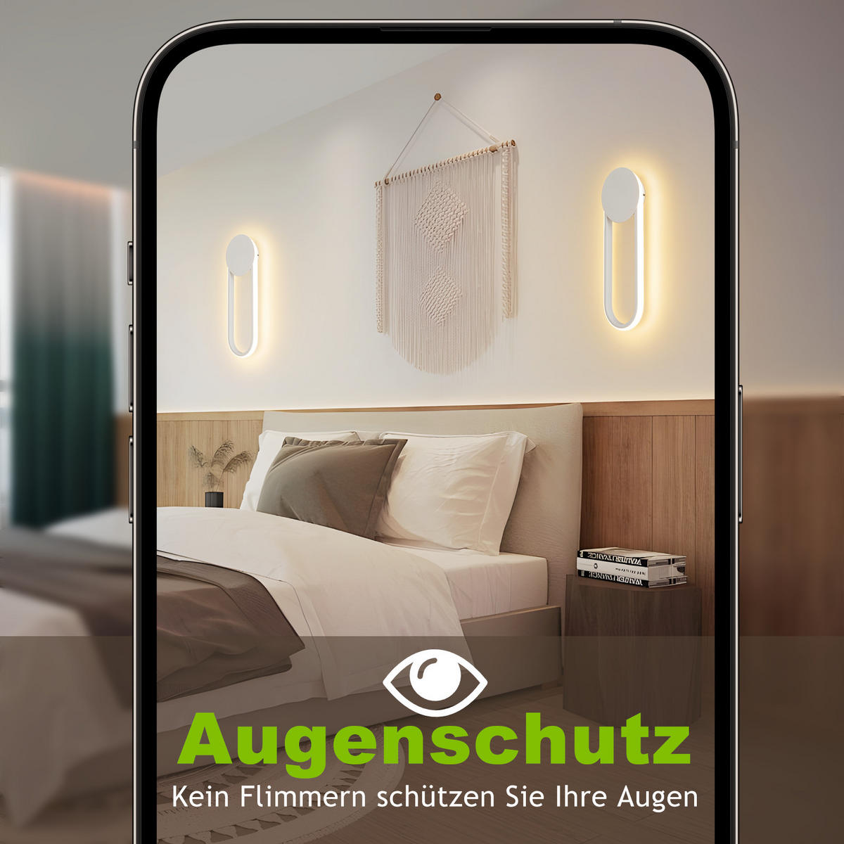 LED - WANDLEUCHTE Funkelior 14/4/41.5 cm - Weiß, Metall (14/4/41.5cm) - ZMH