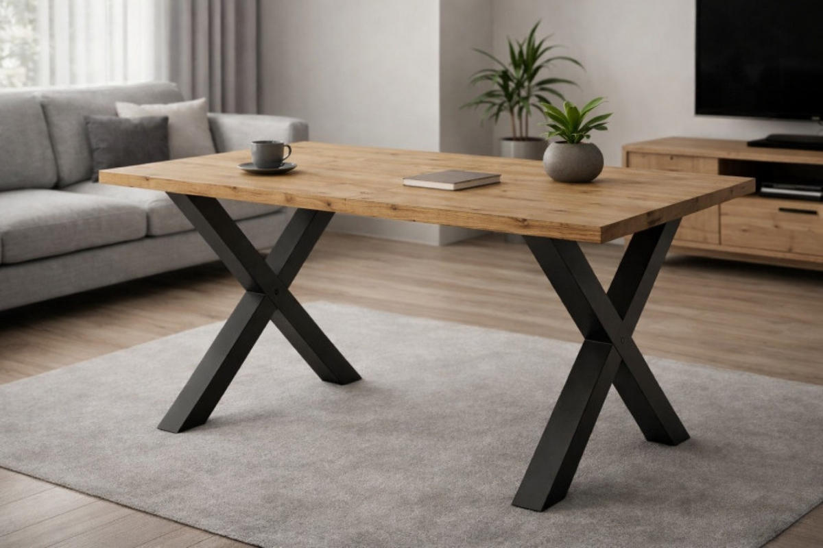 TISCH Schwarz SOFTI X Ausziehbar 140x90/200 cm - Beige/Eiche Artisan, Holzwerkstoff (200/90/75.6cm) - Sepro Meble