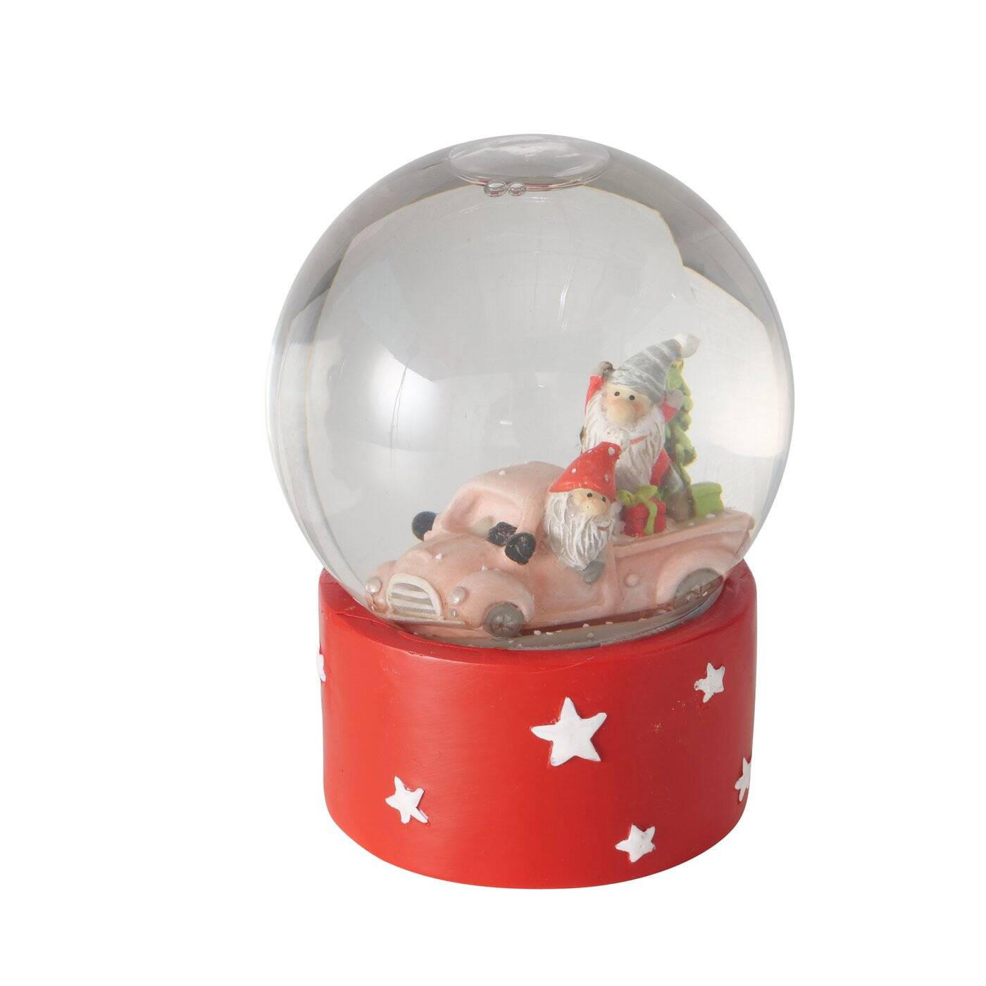 SCHNEEKUGEL Carrie Ø10,1 cm - Multicolor, Kunststoff (10.1/13.3/10.1cm) - Boltze Home