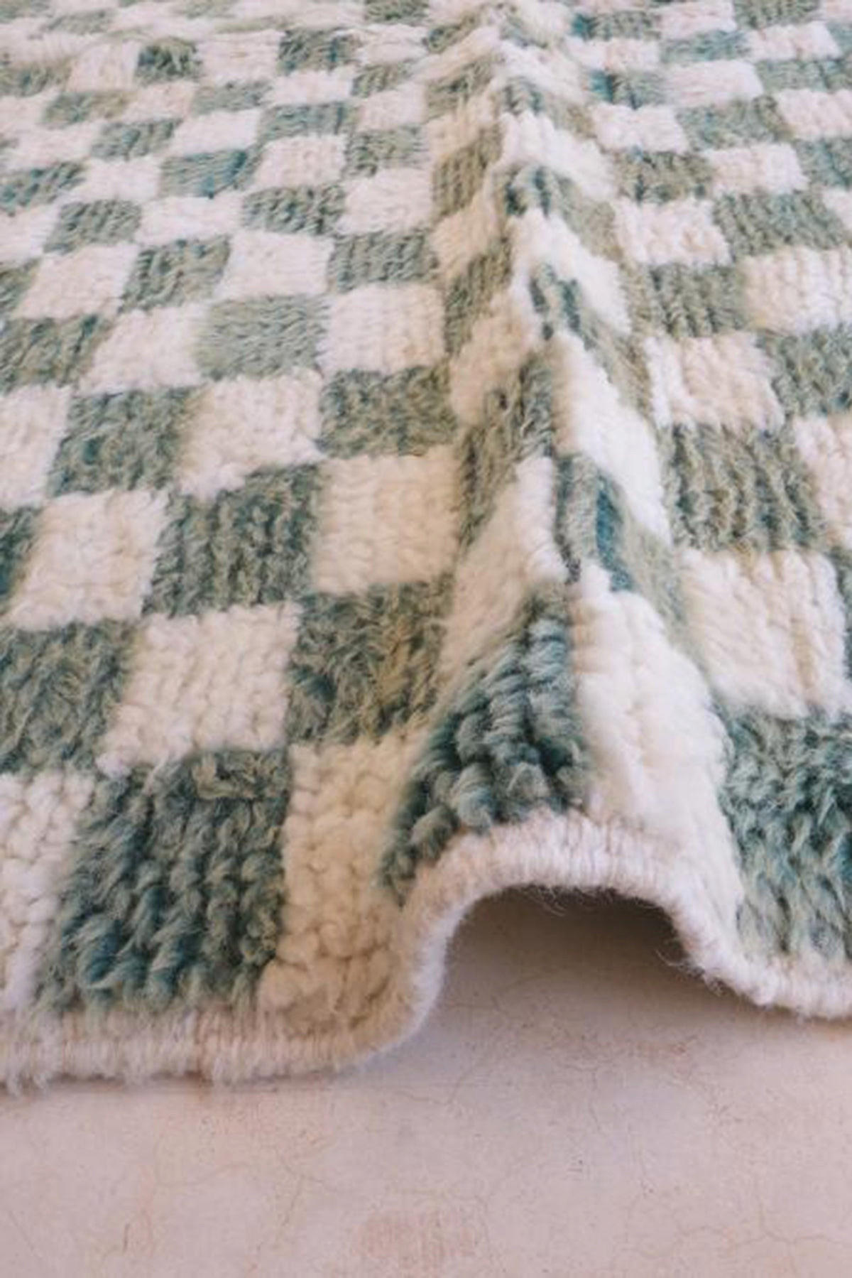 BERBERTEPPICH aus reiner Wolle 193x 212 cm - Grün, Naturmaterialien (193/212cm) - AFK Living