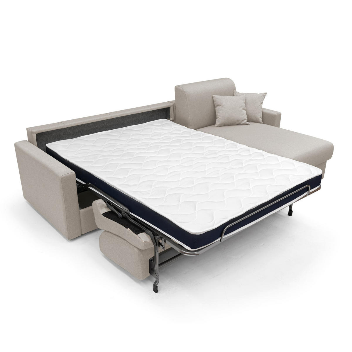 ECKSOFA LINKS Chris - Creme, Textil (268/96cm) - Divani.store