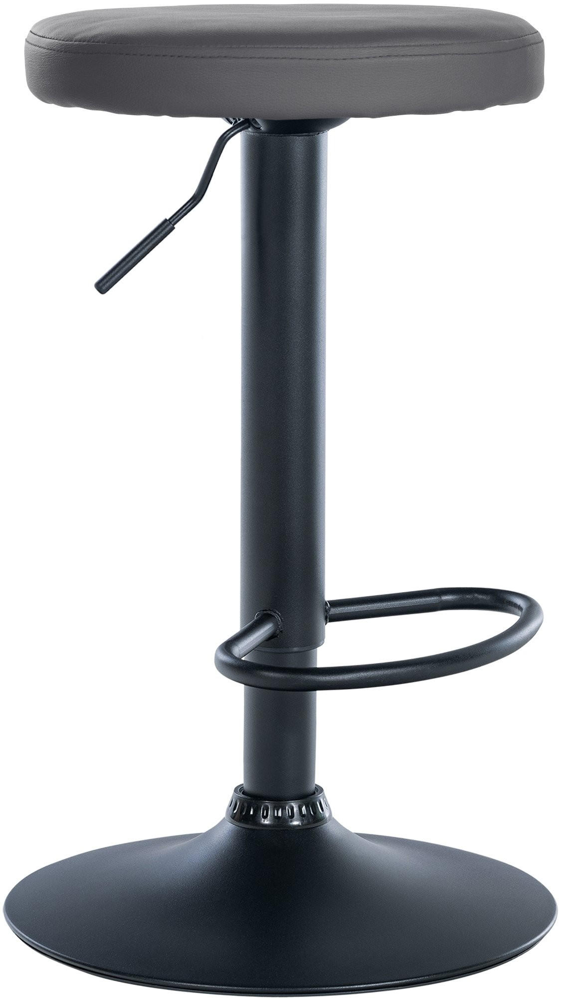 BARHOCKER Ponte 60-81 cm Grau - Grau, Leder (38.5/60/38.5cm) - furnicato