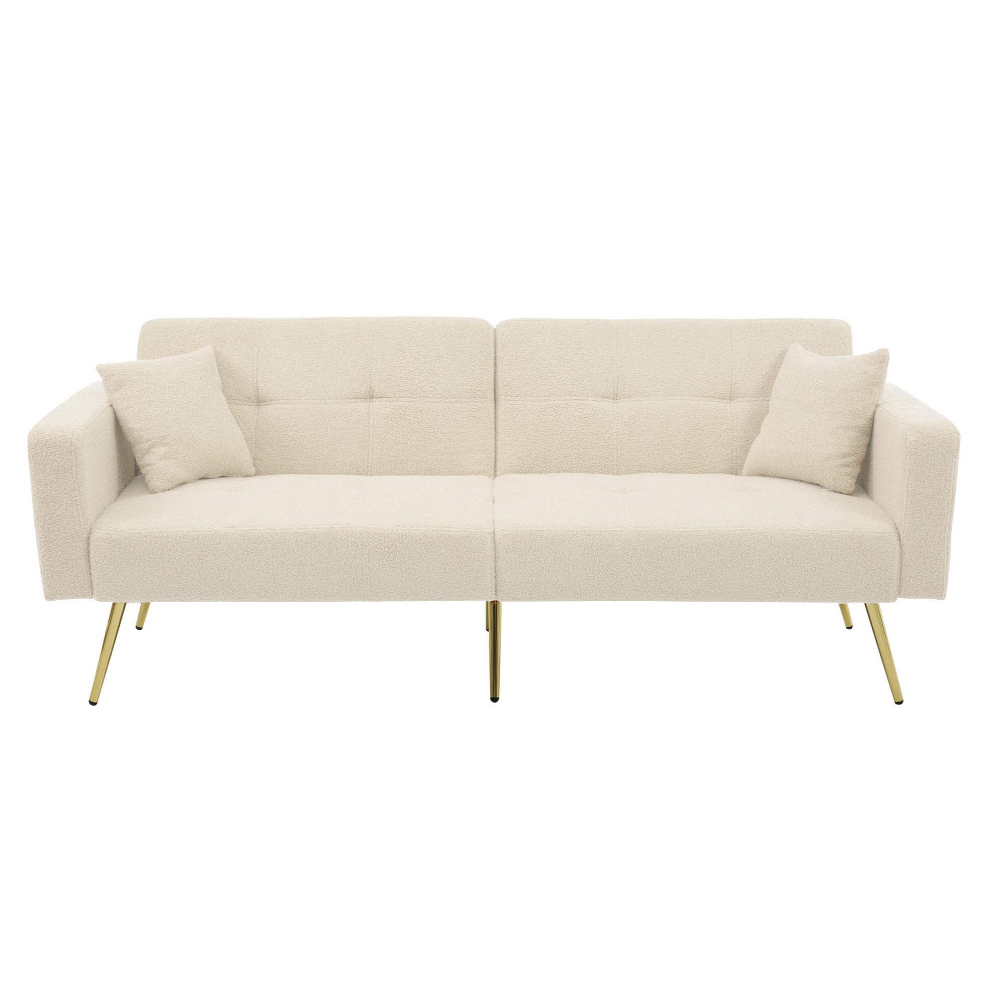 SCHLAFSOFA mit Bettfunktion 175 x 64 x 72 cm Beige - Beige, Kunststoff (175/72/64cm) - Meubliv