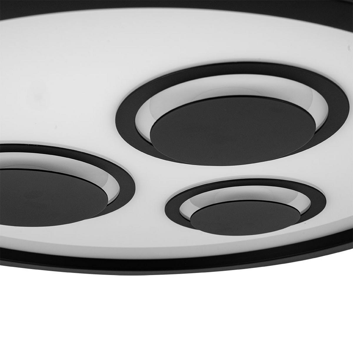 LED DECKENLEUCHTE Schwarz Backlight - Schwarz, Kunststoff (42.3/42.3/3.7cm) - Briloner