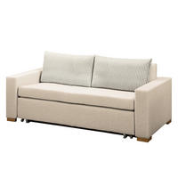 SCHLAFSOFA - Hellbraun/Kaschmir, Textil (193/90/90cm) - home24