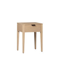 NACHTTISCH MIT 1 SCHUBLADE Aima Natürlich 45 cm x 60 cm - Naturfarben, Holzwerkstoff (45/60/35cm) - Klast Home