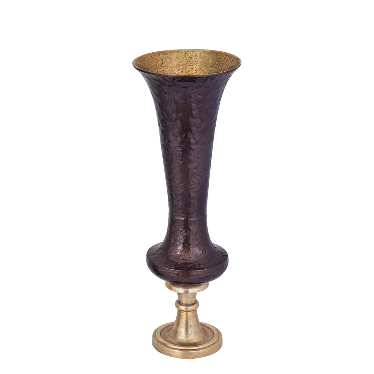 TOPF Lysse Braun 28/28/79cm - Braun, Metall (79cm) - PTMD Collection