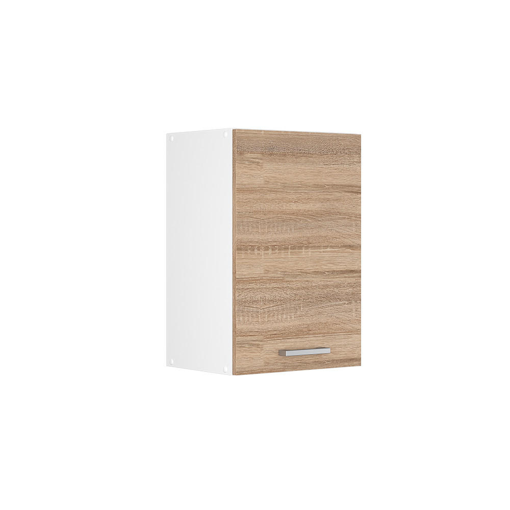HÄNGESCHRANK R-Line Sonoma 40 cm - Weiß/Sonoma Eiche, Holzwerkstoff (40/60/31cm) - Vicco