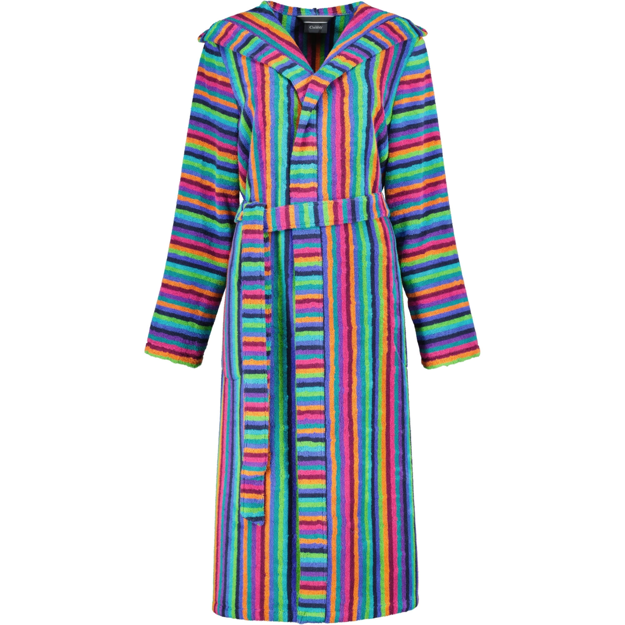 BADEMANTEL DAMEN KAPUZE KAPUZE 7076 MULTICOLOR - 84 - Multicolor, Textil (XSnull) - Cawoe