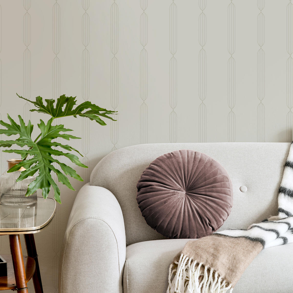 VLIESTAPETE Diamand 1000x52cm - Beige, Papier/Kunststoff (52/1000cm) - Art for the Home