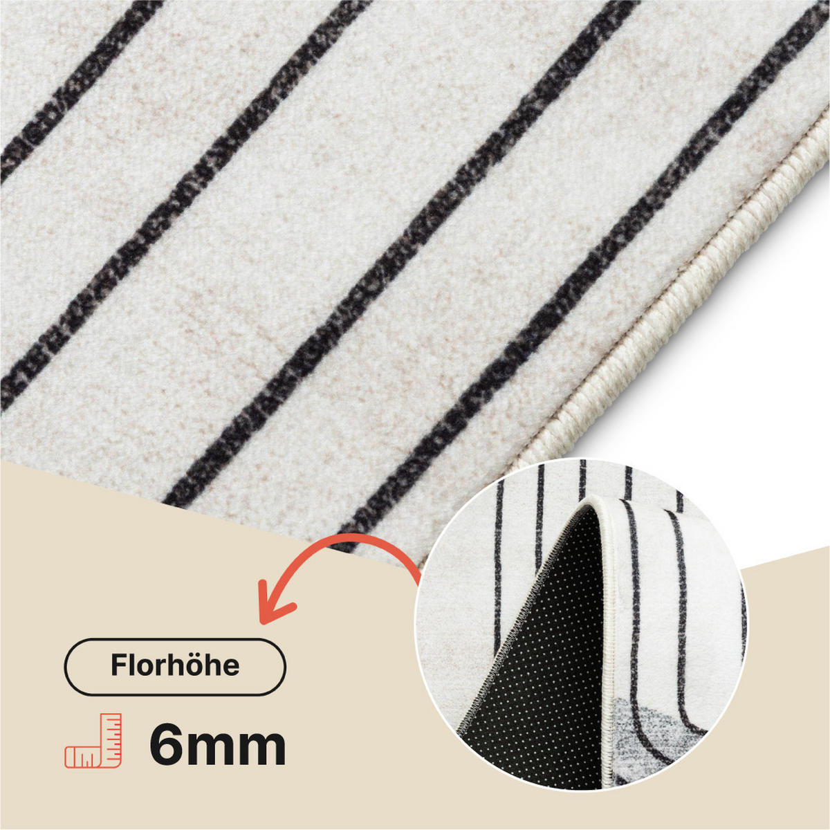 TEPPICH VENEZIA Orange 180/250 cm - Orange, Textil (180/250cm) - Tapiso