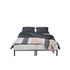 BETT MOOKA 4in1-Multifunktions-System Stoff Velo Hellgrau - Hellgrau, Holz (160/200cm) - Kaiser Möbel