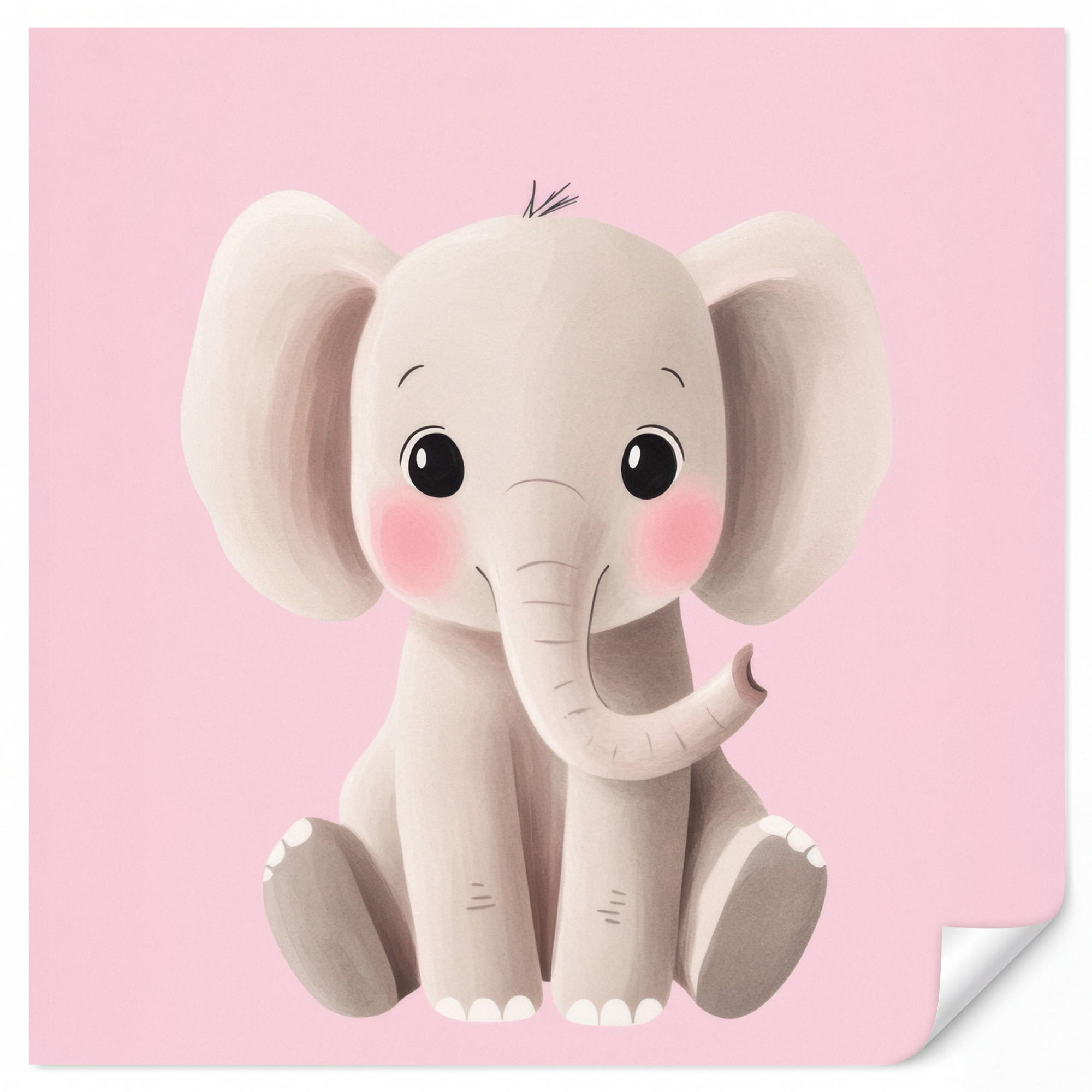 OnlyWow Kindertapete Hellrosa 220x220 cm