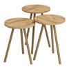 BEISTELLTISCH-SET 3 TLG. Hjørring - Naturfarben, Holzwerkstoff/Buchenholz (34/34/49cm) - [en.casa]