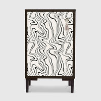 NACHTTISCH aus MDF mit RAW - Schwarz, Holzwerkstoff (30/65/40cm) - RNT By Really Nice Things