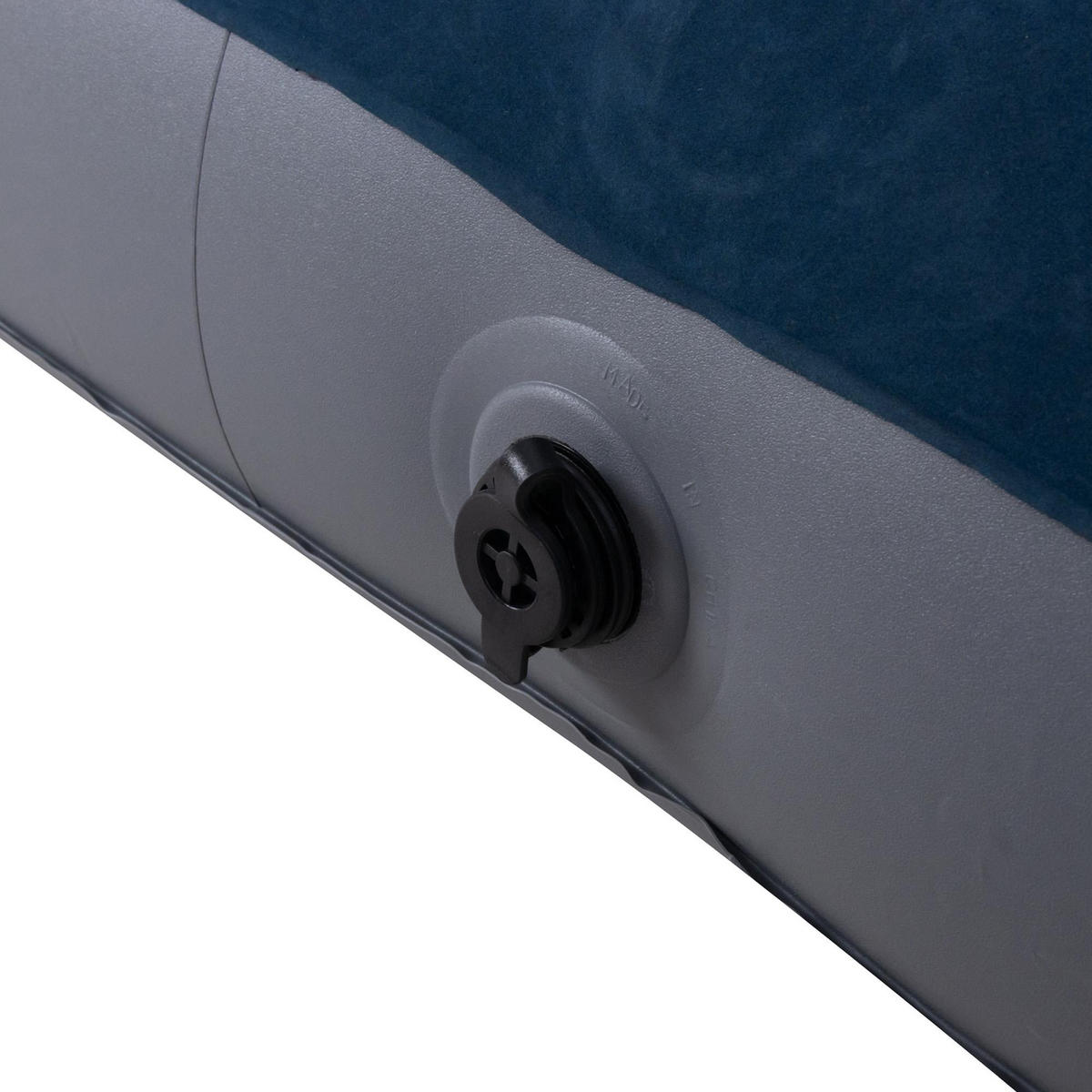 LUFTBETT Luftmatratze Camping 2 Personen 191x137x22cm aufblasbar ohne Pumpe - Blaugrau, Kunststoff (137/191cm) - Avenli