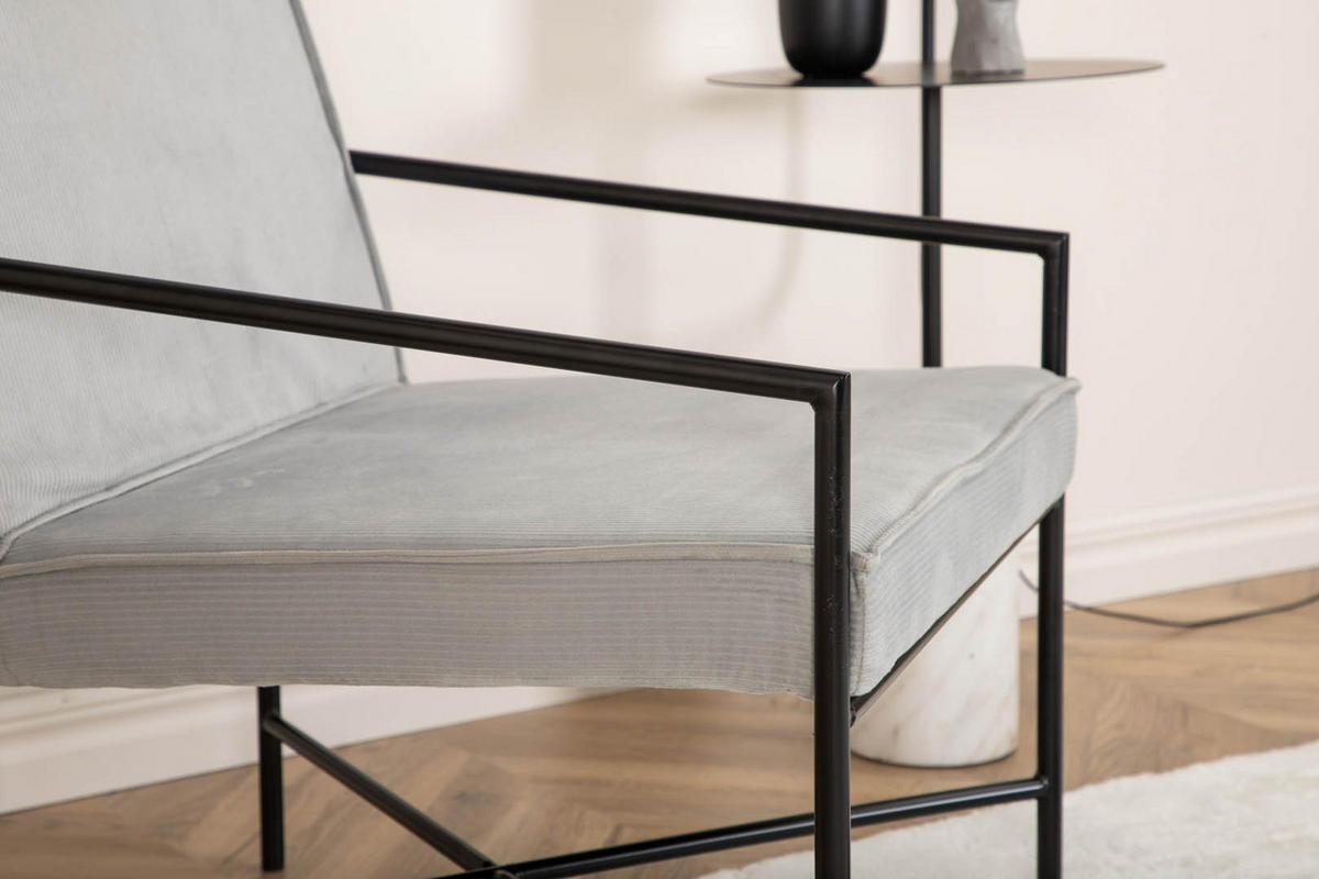 SESSEL grau - Grau, Holzwerkstoff (66/78/65cm) - ebuy24