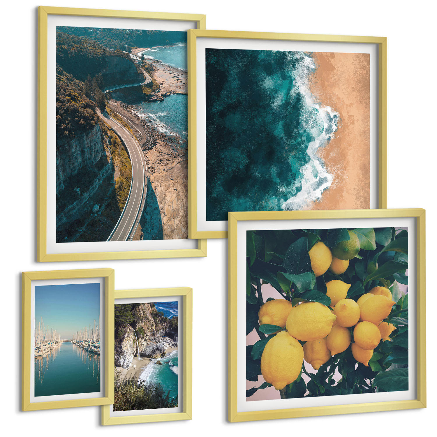 Tulup Bilder Gold 40x60 cm