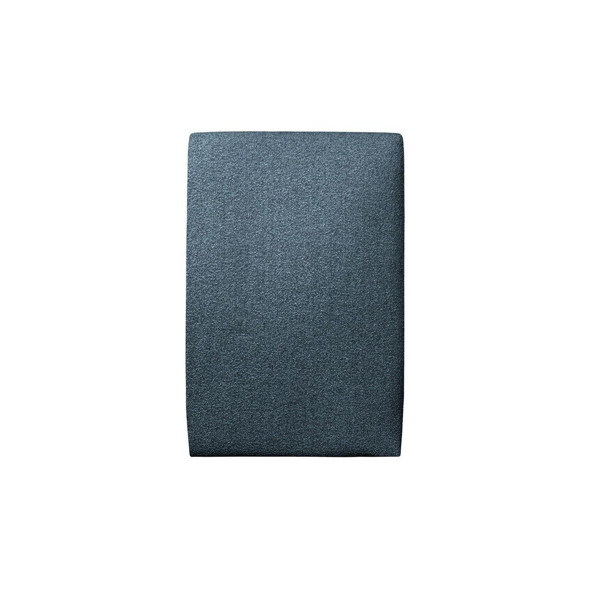 KOPFTEIL gepolstertes – blauer Bouclé-Stoff - 90 cm - Blau/Beige, Karton/Holz (90/120/10cm) - Sommeil de Plomb