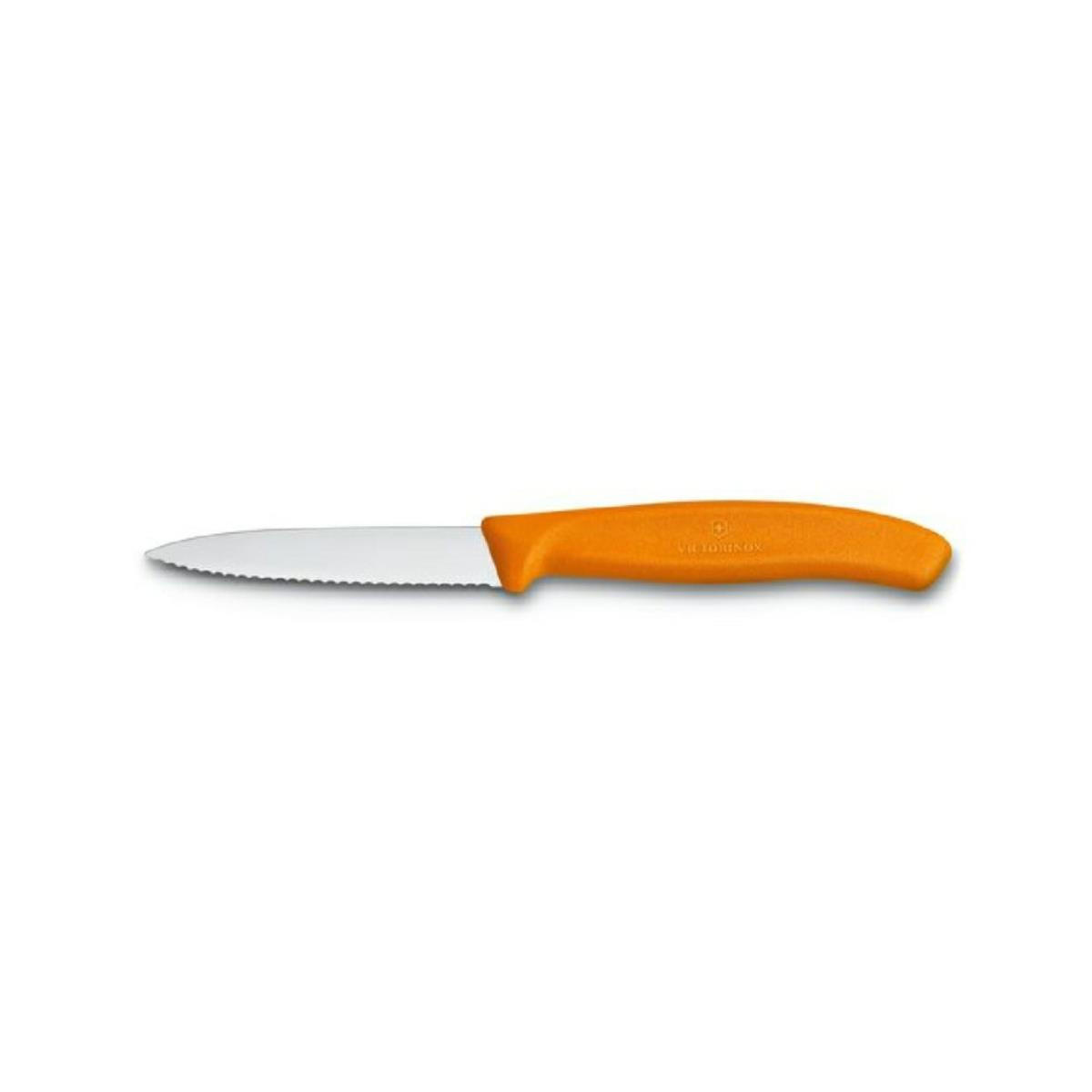 SCHÄLMESSER Swiss Classic - Orange - Gekartelt - Orange, Metall (19cm) - VICTORINOX