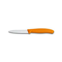 SCHÄLMESSER Swiss Classic - Orange - Gekartelt - Orange, Metall (19cm) - VICTORINOX