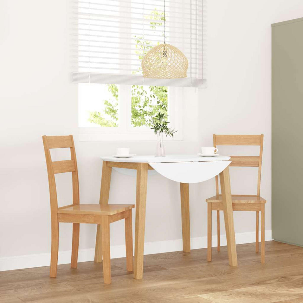 STUHL-SET 2 Stk Kranzhain 40/89/48 cm - Braun, Holz (40/89/48cm) - ZMH