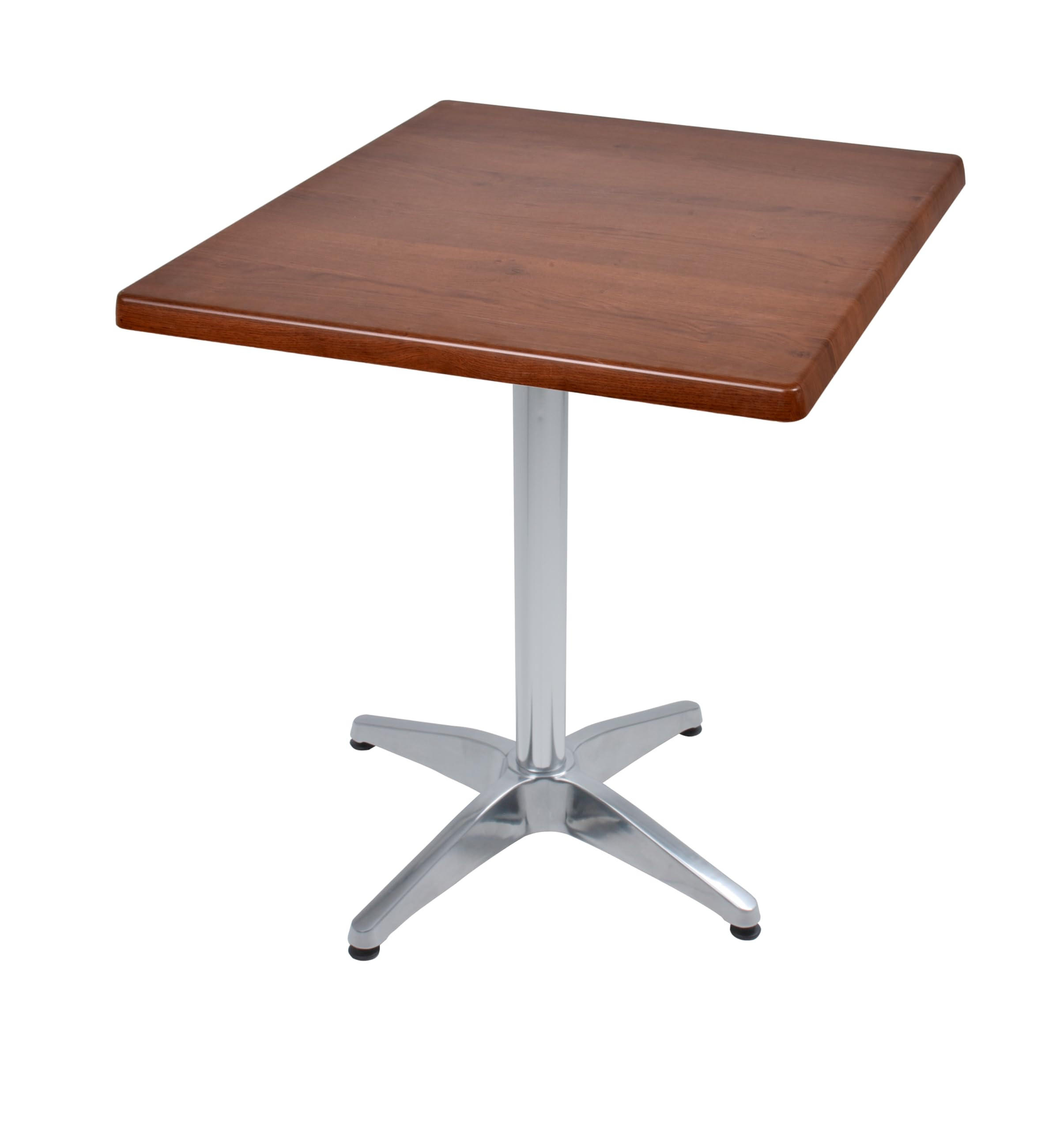 BISTROTISCH Vidol 70x70cm Quadratisch Dunkelbraun Holz Cafétisch - Dunkelbraun, Holz (70/70/66cm) - DELUKE
