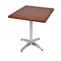 BISTROTISCH Vidol 70x70cm Quadratisch Dunkelbraun Holz Cafétisch - Dunkelbraun, Holz (70/70/66cm) - DELUKE