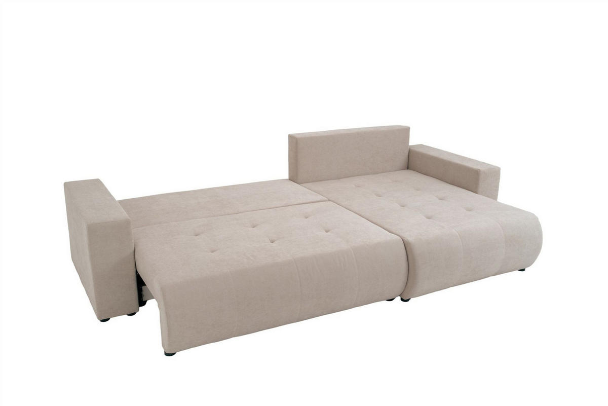 ECKSOFA Armari Mit Schlaffunktion - Blau, Holzwerkstoff/Textil (277/154cm) - Fun Möbel