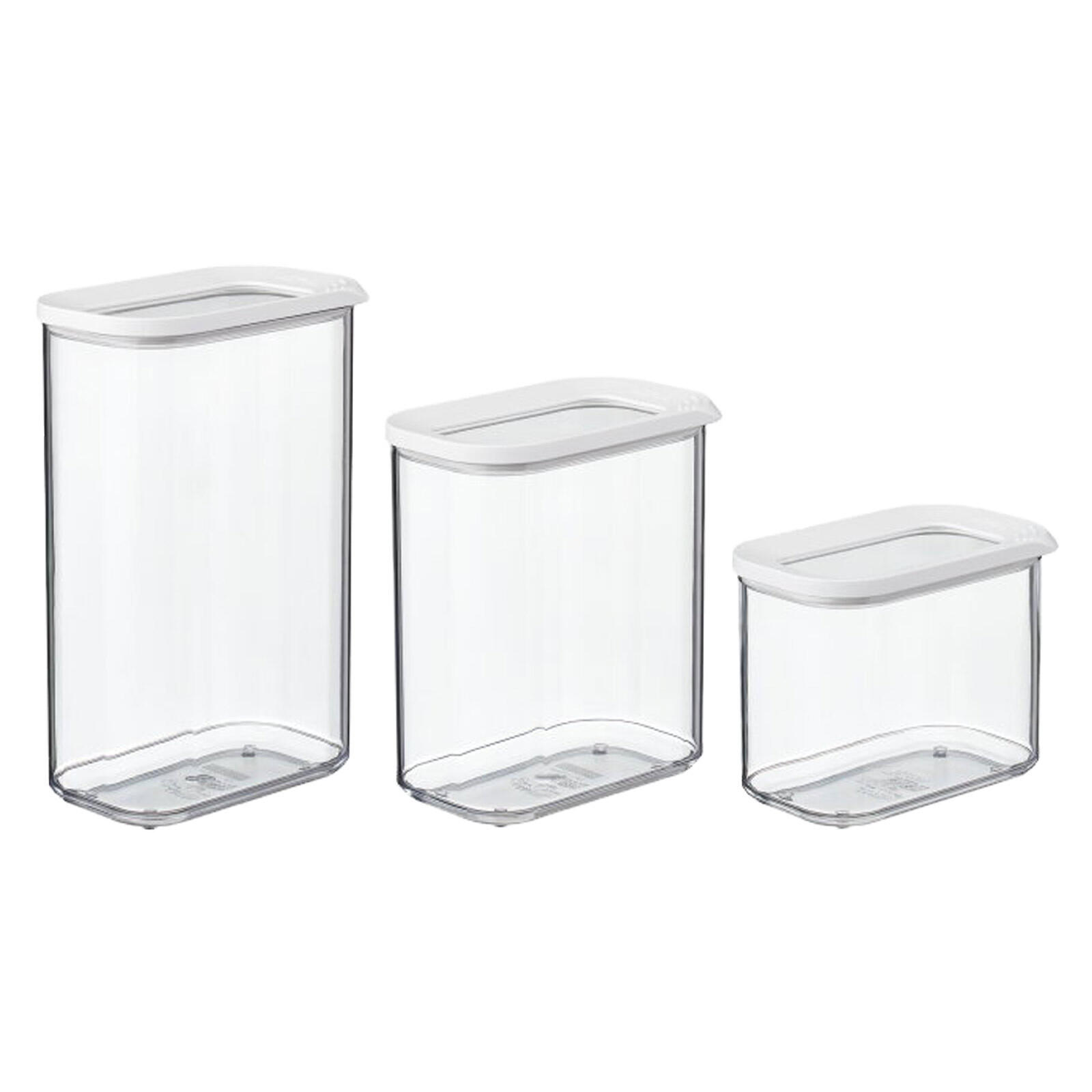 VORRATSDOSEN Modula weiß 3er Set - Weiß, Kunststoff (1/1/1cm) - Mepal