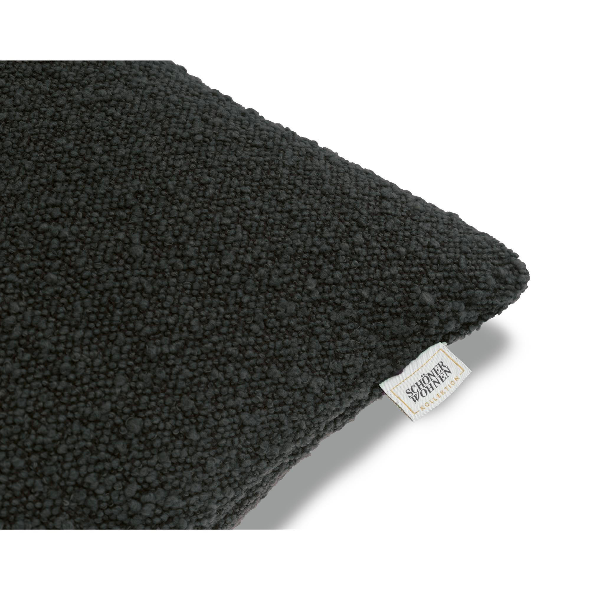 ZIERKISSENHÜLLE OHNE FÜLLUNG BAY - Schwarz, Textil (43/43cm) - Schöner Wohnen