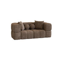 SOFA 2-sitzer Vega - Braun, Holzwerkstoff/Textil (200/77/103cm) - Fun Möbel