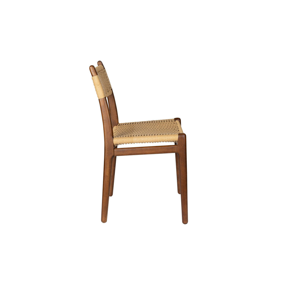 ESSZIMMERSTUHL Cecile Walnussfarbe - 2 er Set - Braun, Holz (50.2/81.3/47.1cm) - Dutchbone