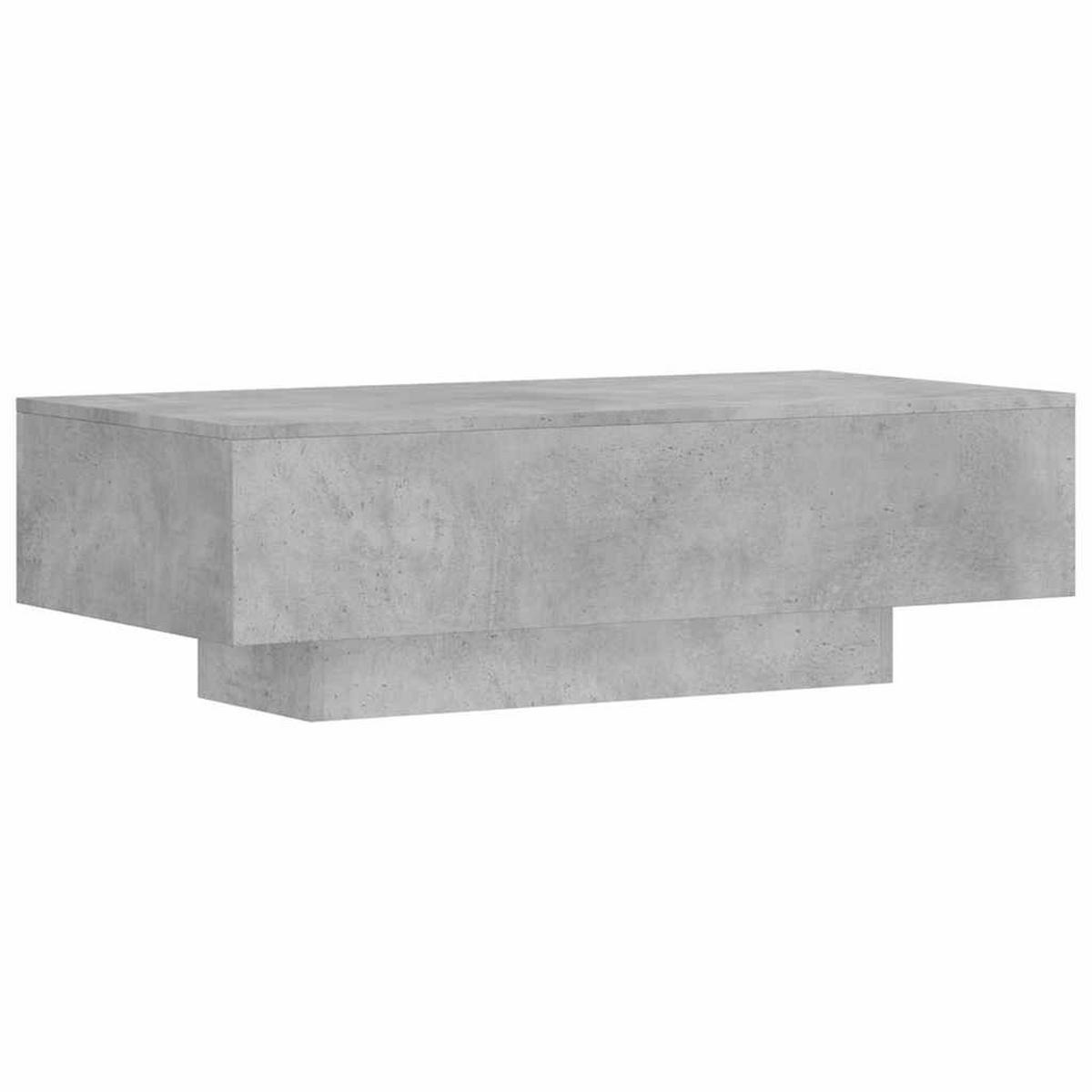 COUCHTISCH Betongrau 100/49,5/31 Cm Holzwerkstoff - Grau, Holzwerkstoff (100/49.5/31cm) - vidaXL