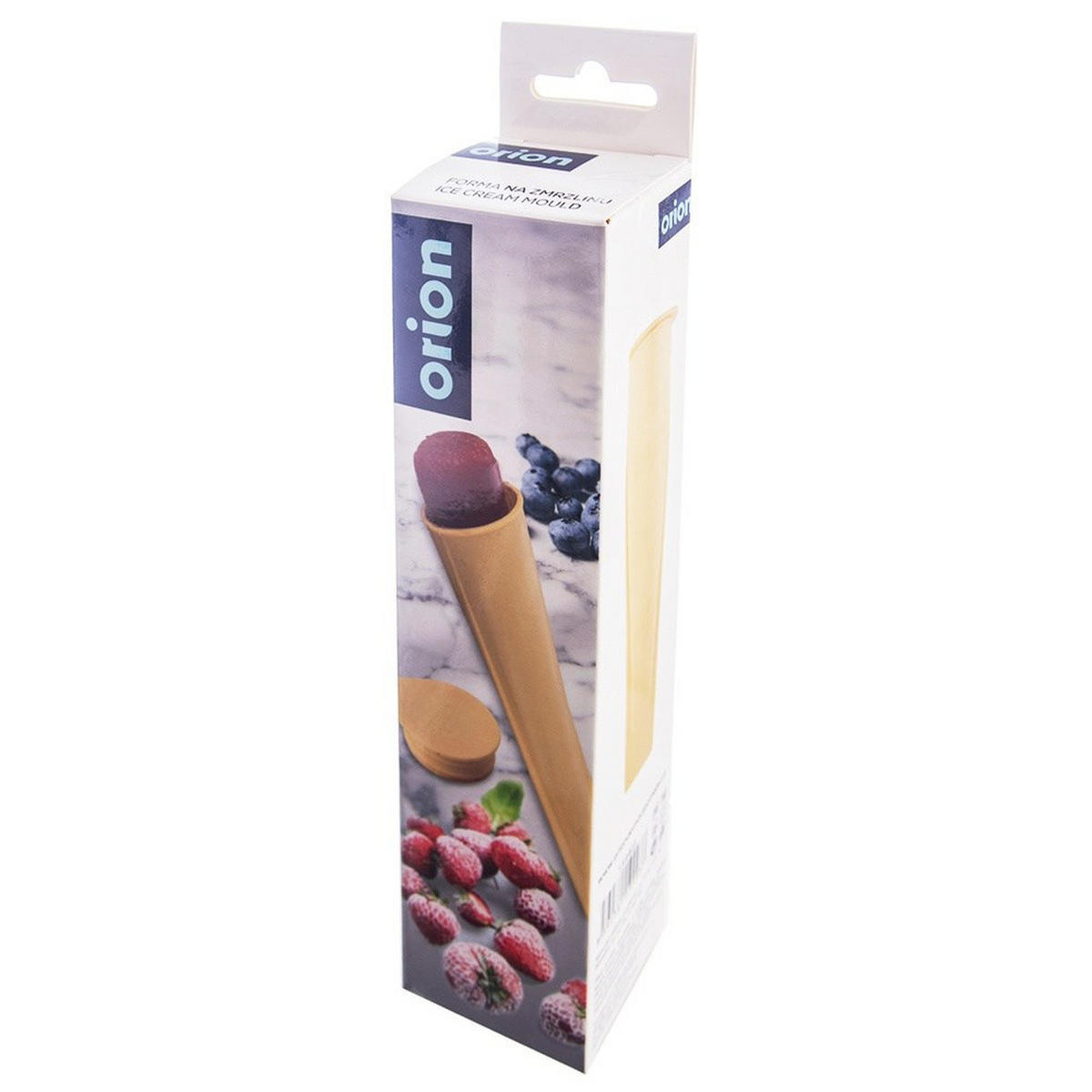 SILIKON-EISWÜRFELFORM 100 ml pastellgelb - Hellgelb, Kunststoff (5/19.5/4.5cm) - Orion 
