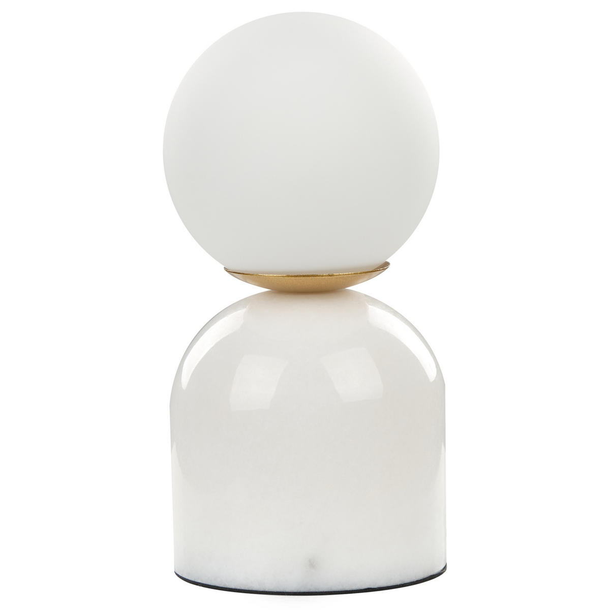 TISCHLAMPE Kiwi 10/10/21 cm - Weiß, Glas (10/10/21cm) - Beliani