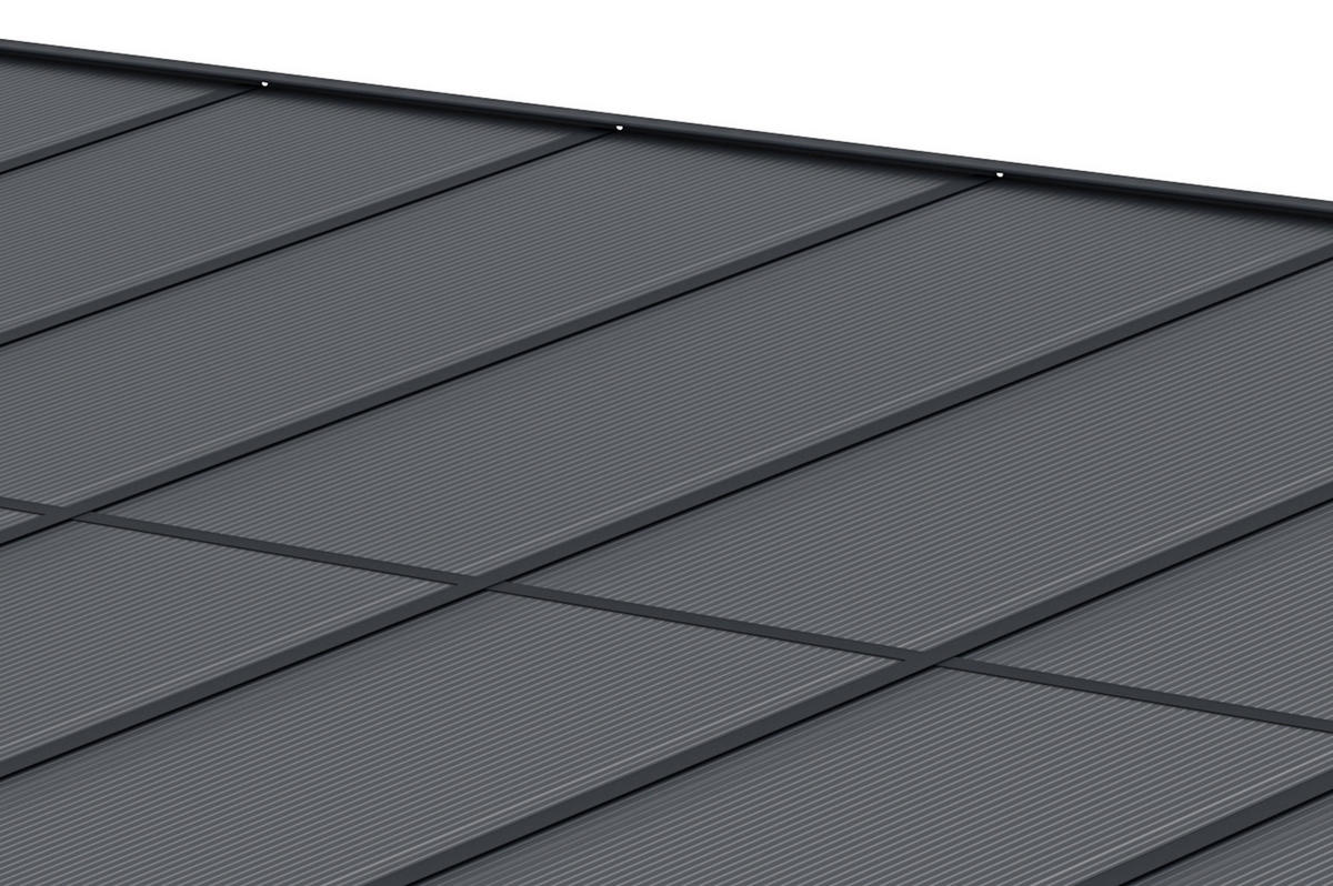 PERGOLA / CARPORT Kleo Grau 5,5m x 3m - Grau, Metall (556/270/300cm) - Cazeboo