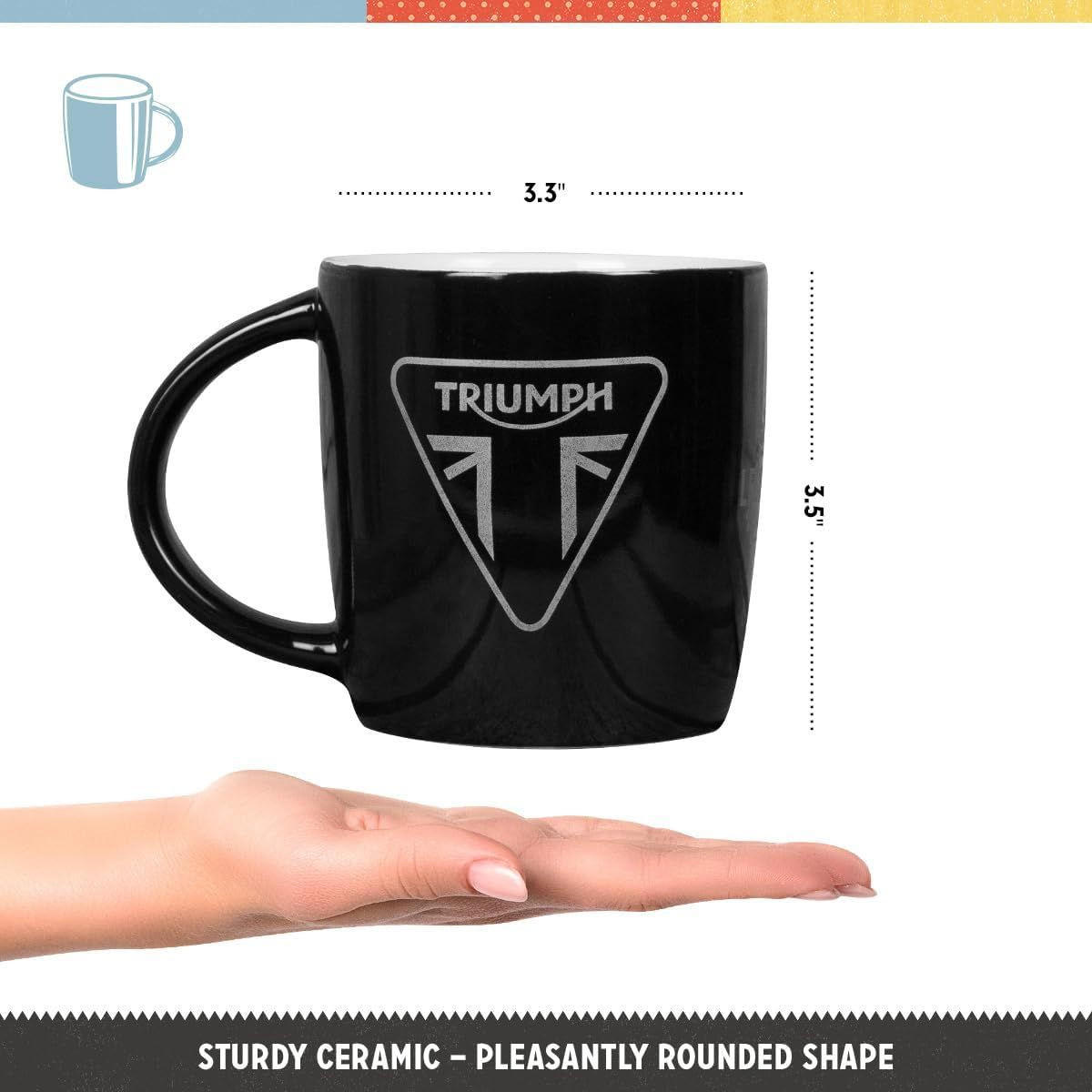 KAFFEETASSE 330 ml Triumph Legendary Motorcycles - Multicolor, Keramik (0.33L) - Nostalgic-Art