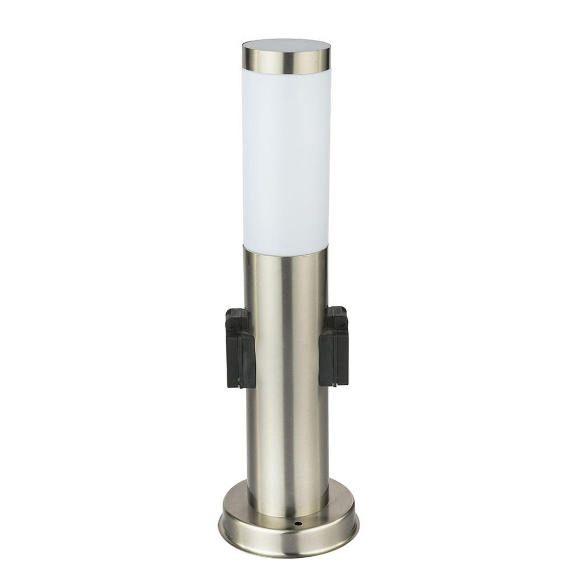 LED AUSSENLEUCHTE BOSTON Edelstahl Silber - Silberfarben, Kunststoff (13.1/13.1/45cm) - Globo Lighting