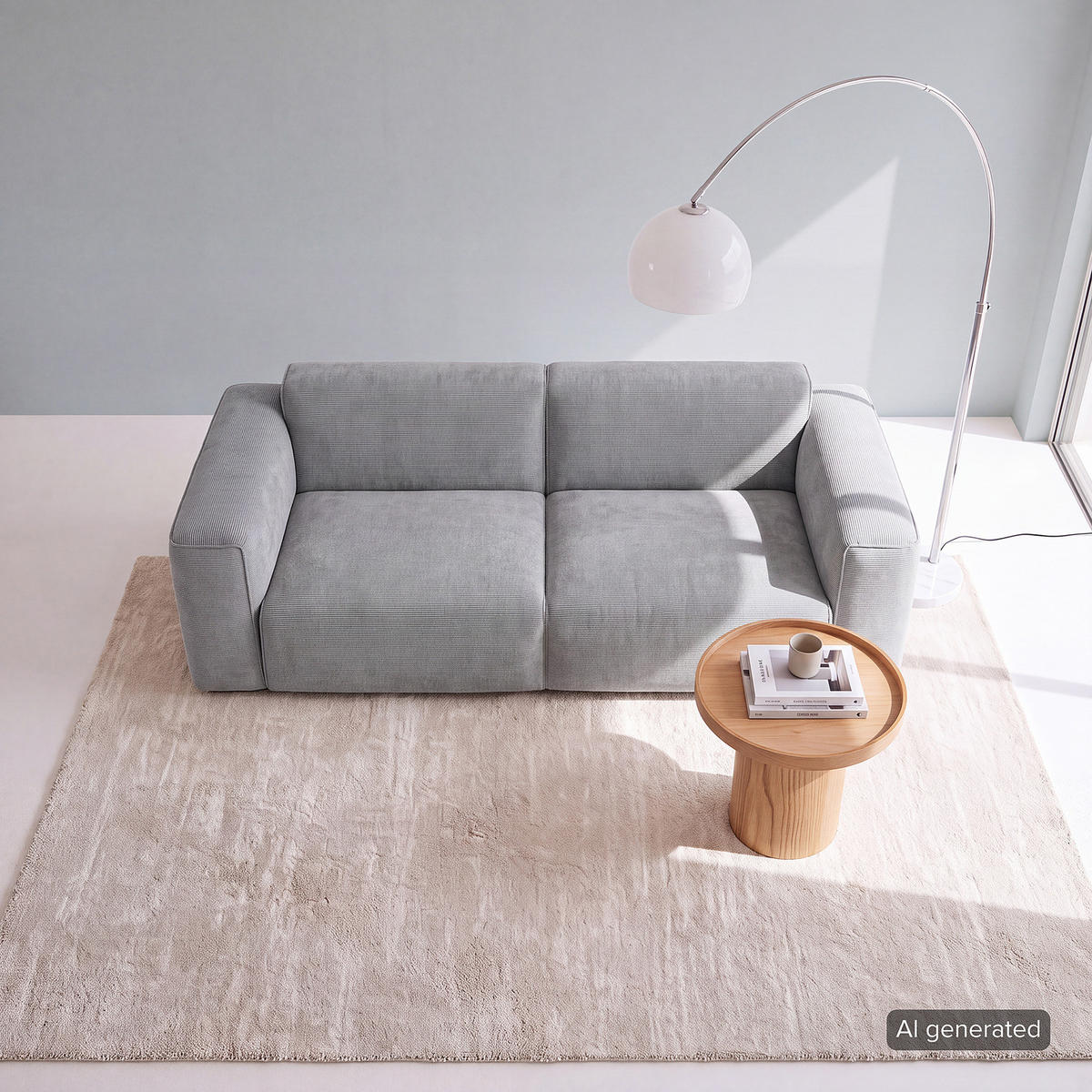 2-SITZER SOFA - Schwarz/Grau, Kunststoff/Textil (220/71/102cm) - home24