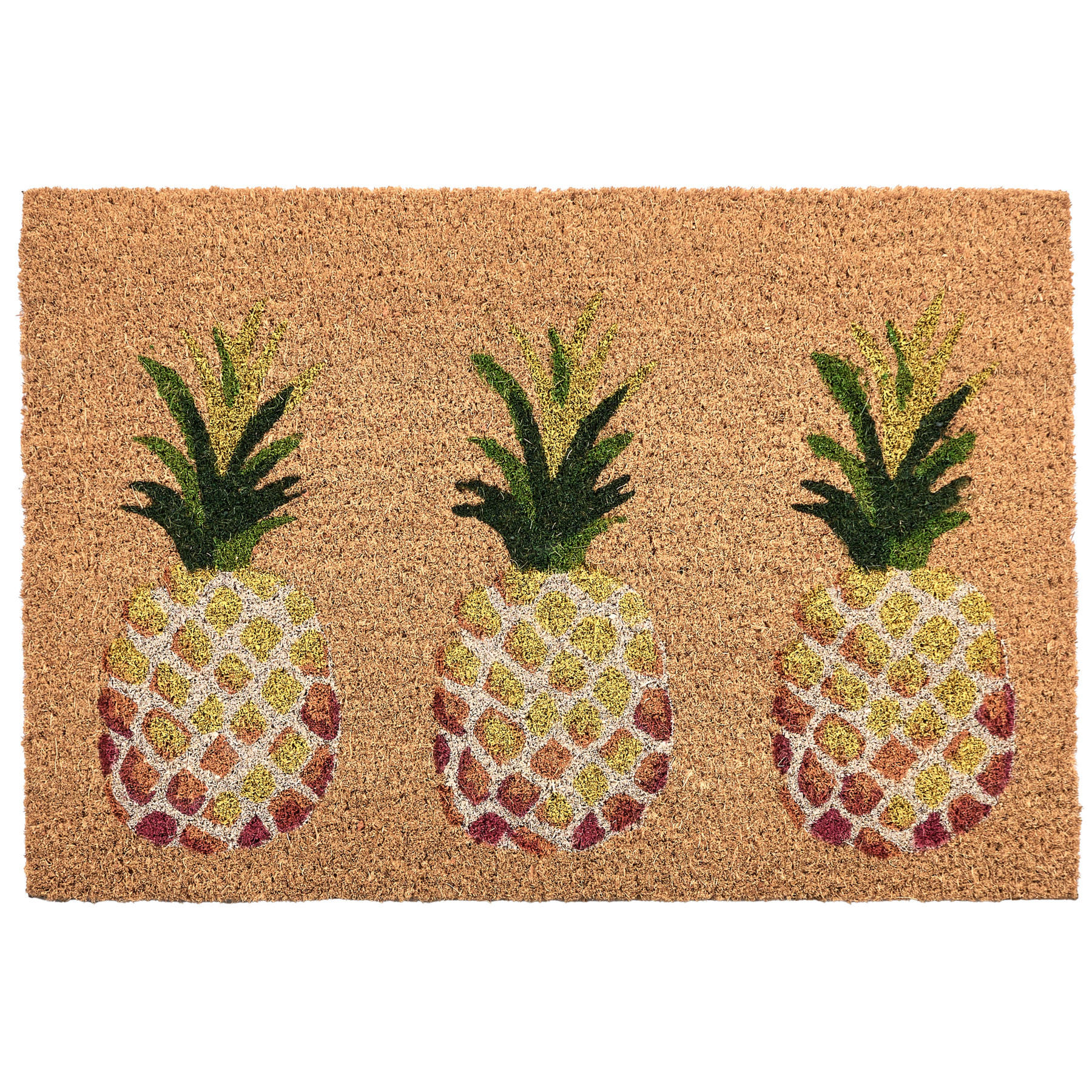 FUSSMATTE Naturfarben 40/60 cm Kokosfasern Ozamiz - Naturfarben, Textil (40/60cm) - Beliani