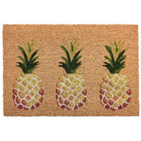 FUSSMATTE Naturfarben 40/60 cm Kokosfasern Ozamiz - Naturfarben, Textil (40/60cm) - Beliani