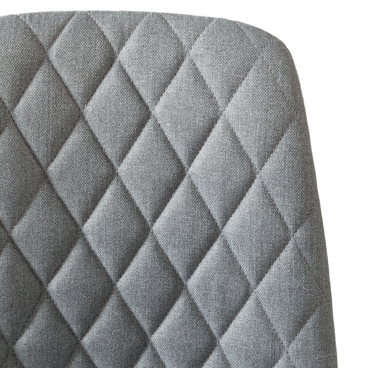 POLSTERSTUHL - Webstoff - Grau, Holz/Textil (46/85/57cm) - home24
