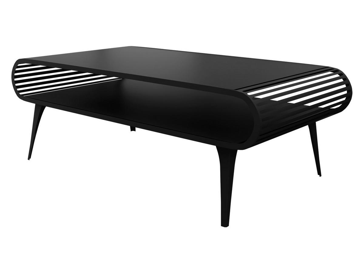 COUCHTISCH Aristo - Schwarz, Holzwerkstoff/Metall (60/120/44cm) - MIRJAN24